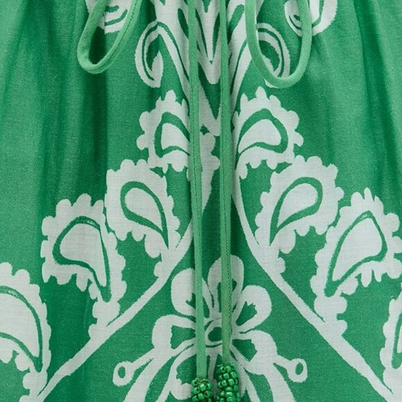 XL FARM Rio Sweet Garden Green Maxi Dress One Shoulder NWOT Never Worn - Picture 11 of 16